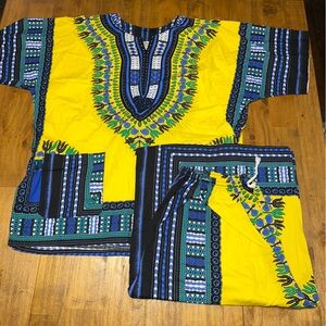 The African Heritage Division of Neelam shorts and top free size
